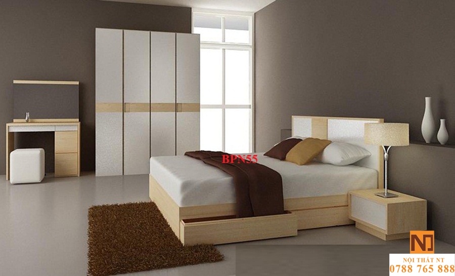 bộ nội thất phòng ngủ đẹp, nội thất phòng ngủ hiện đại, nội thất gỗ công nghiệp