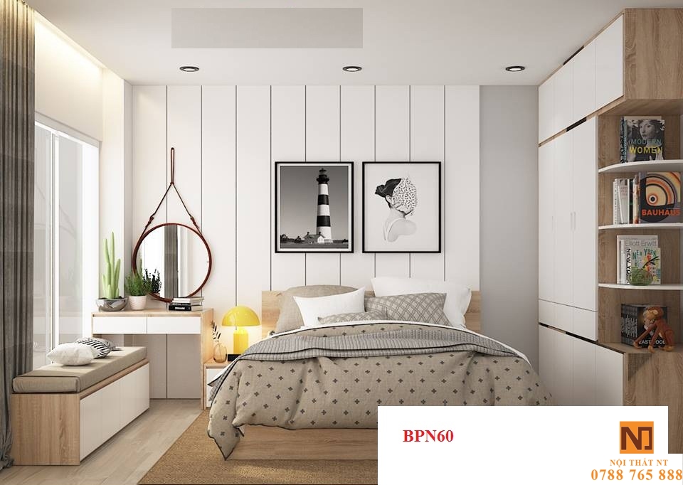 bộ nội thất phòng ngủ đẹp, nội thất phòng ngủ hiện đại, nội thất gỗ công nghiệp