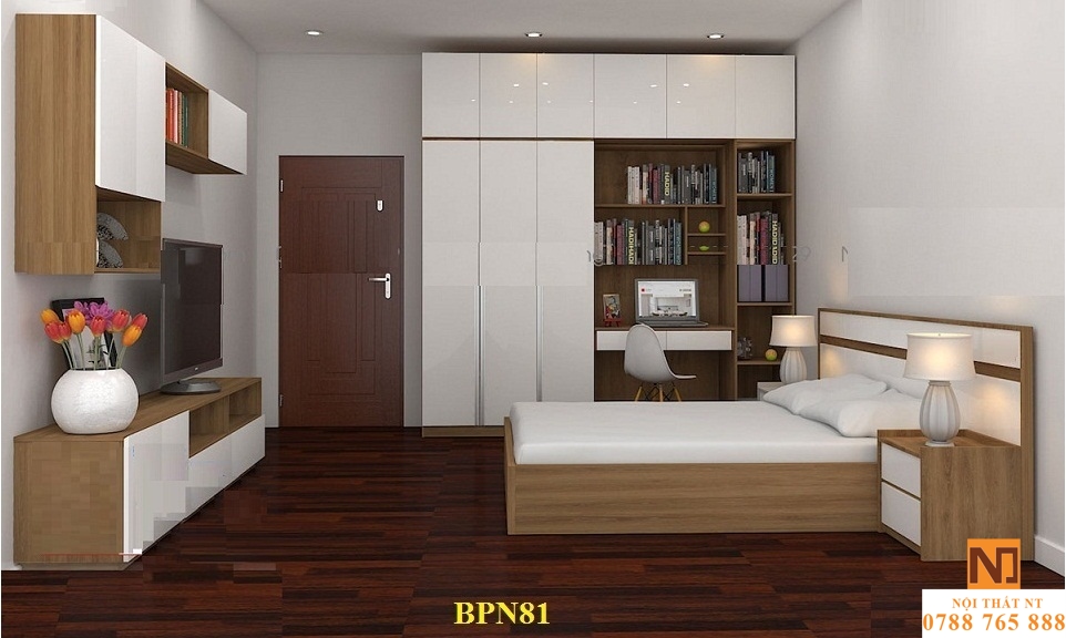 bộ nội thất phòng ngủ đẹp, nội thất phòng ngủ hiện đại, nội thất gỗ công nghiệp