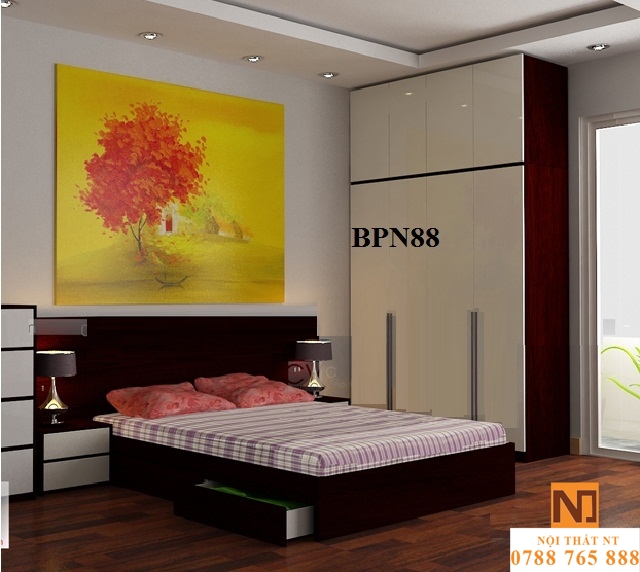 bộ nội thất phòng ngủ đẹp, nội thất phòng ngủ hiện đại, nội thất gỗ công nghiệp