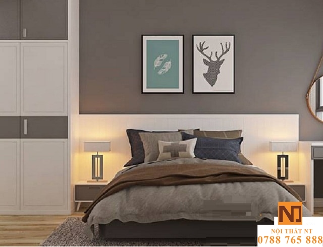 giường gỗ công nghiệp, giường ngủ đẹp