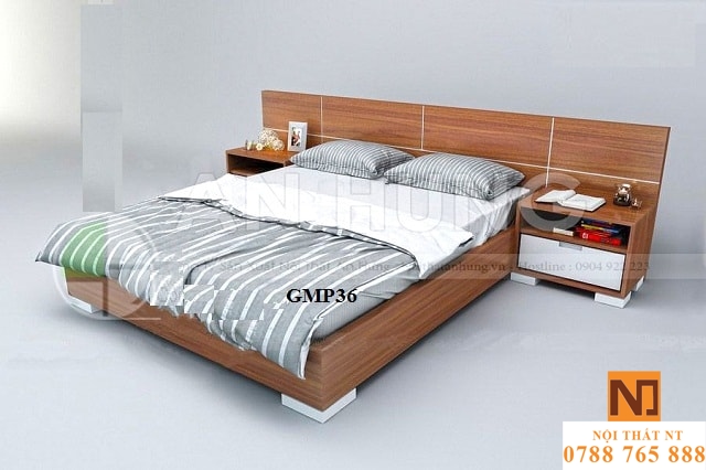 giường ngủ đẹp, giường gỗ công nghiệp, giường hiện đại