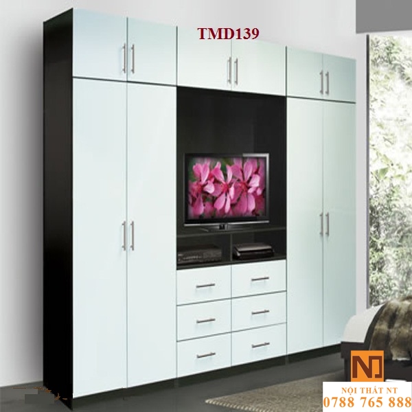 Tủ quần áo hiện đại, tủ quần áo giá rẻ, tủ quần áo gỗ công nghiệp