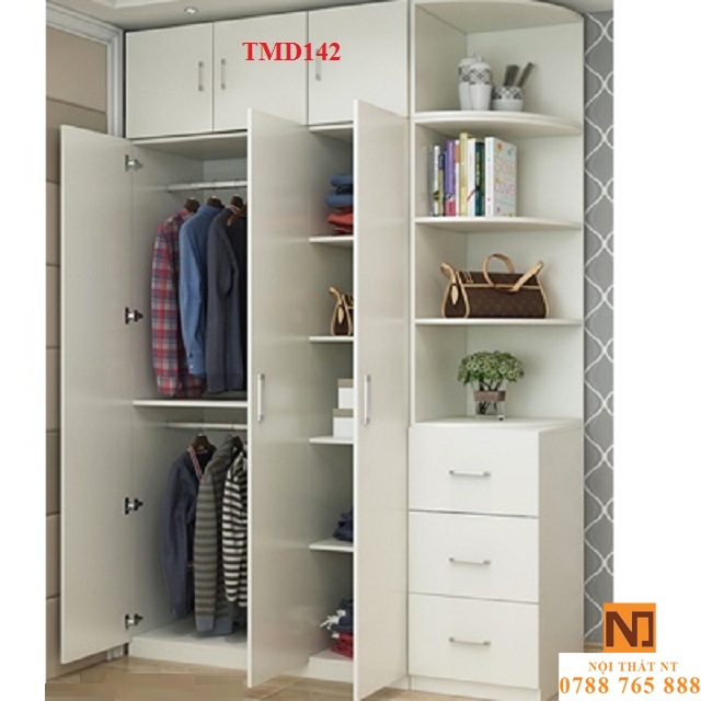 Tủ quần áo hiện đại, tủ quần áo giá rẻ, tủ quần áo gỗ công nghiệp