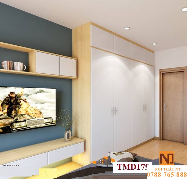 Tủ quần áo hiện đại, tủ quần áo giá rẻ, tủ quần áo gỗ công nghiệp