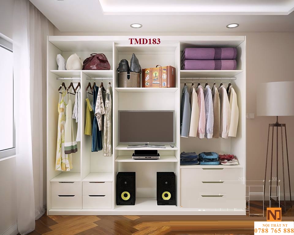 Tủ quần áo hiện đại, tủ quần áo giá rẻ, tủ quần áo gỗ công nghiệp