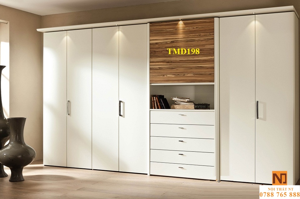 Tủ quần áo hiện đại, tủ quần áo giá rẻ, tủ quần áo gỗ công nghiệp