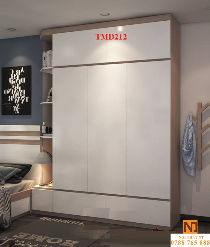 Tủ quần áo hiện đại, tủ quần áo giá rẻ, tủ quần áo gỗ công nghiệp