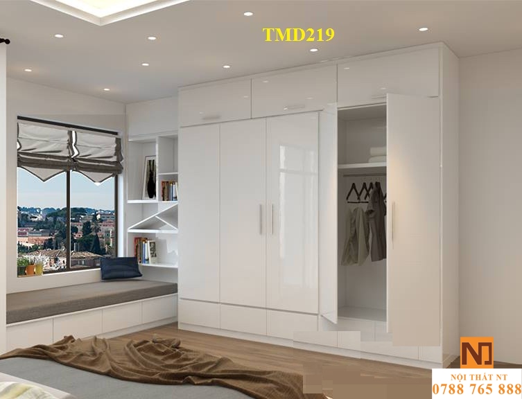 Tủ quần áo hiện đại, tủ quần áo giá rẻ, tủ quần áo gỗ công nghiệp