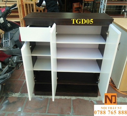 tủ giày đẹp, tủ giày hiện đại, tủ giày gỗ công nghiệp