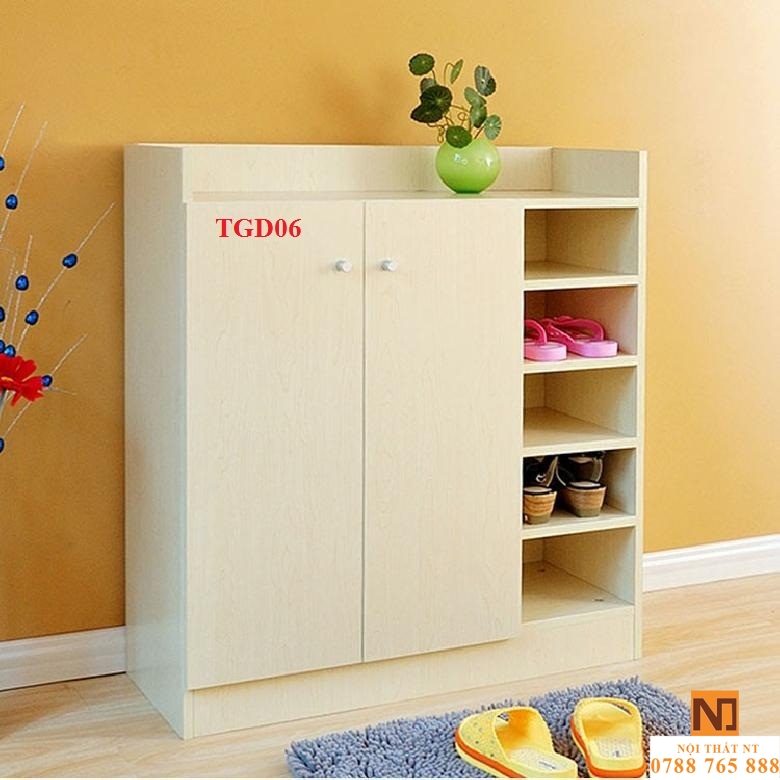 tủ giày đẹp, tủ giày hiện đại, tủ giày gỗ công nghiệp