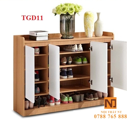 tủ giày đẹp, tủ giày hiện đại, tủ giày gỗ công nghiệp