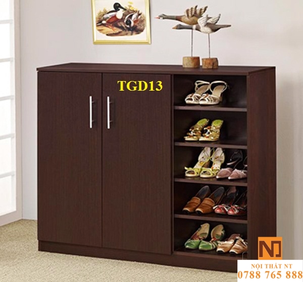 tủ giày đẹp, tủ giày hiện đại, tủ giày gỗ công nghiệp