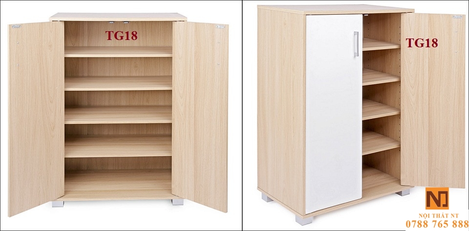 tủ giày đẹp, tủ giày hiện đại, tủ giày gỗ công nghiệp