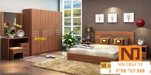 trọn bộ phòng ngủ đẹp, nội thất hiện đại, nội thất gỗ công nghiệp