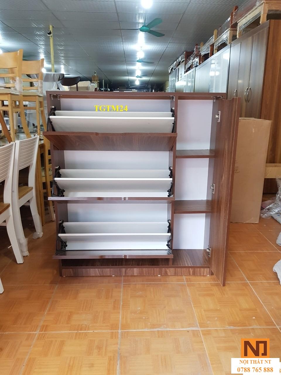 tủ giày thông minh, tủ giày đẹp, tủ giày gỗ công nghiệp