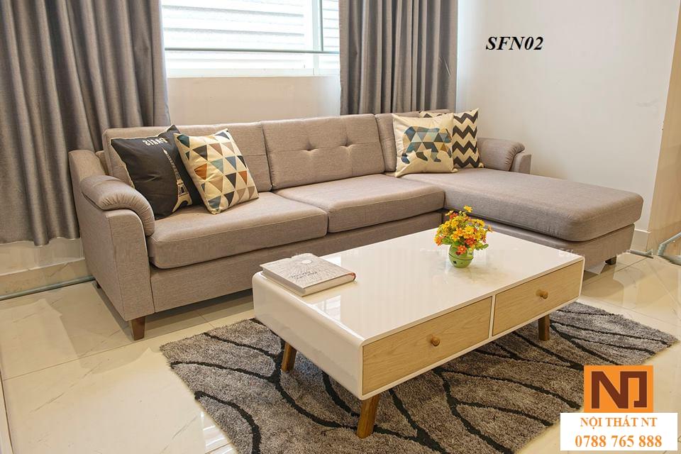 sofa nỉ đẹp, sofa nỉ giá rẻ, sofa góc, sofa hiện đại