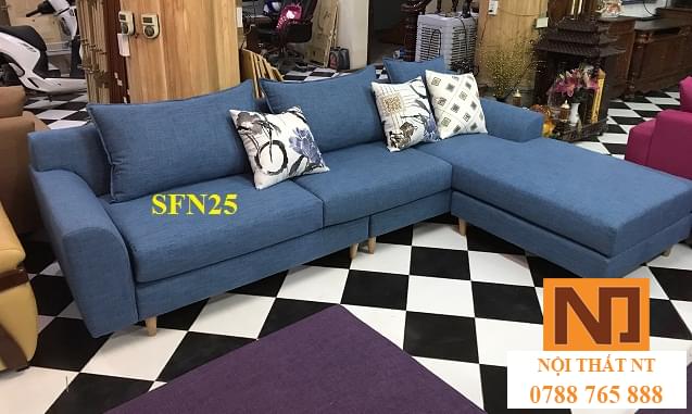 sofa nỉ đẹp, sofa nỉ giá rẻ, sofa góc, sofa hiện đại