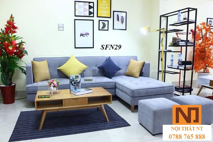 sofa nỉ đẹp, sofa nỉ giá rẻ, sofa góc, sofa hiện đại