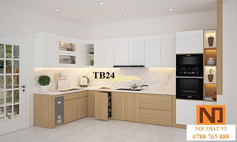 mẫu tủ bếp hiện đại