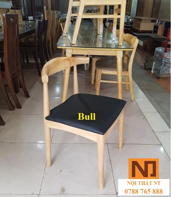 ghế bull, ghế đẹp, ghế gỗ sồi