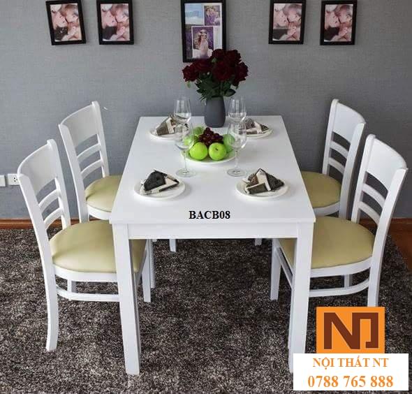 bàn ghế ăn giá rẻ, bàn ghế ăn hiện đại, bàn ghế ăn gỗ cao su