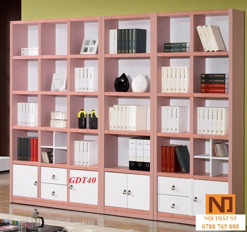 các mẫu giá sách đẹp, giá sách hiện đại, giá sách gỗ công nghiệp