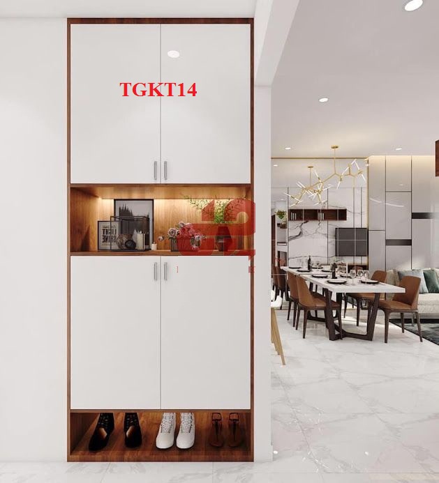tủ giày kịch trần, tủ giày đẹp, tủ giày hiện đại, tủ giày gỗ công nghiệp