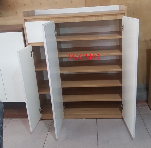 tủ giày đẹp, tủ giày hiện đại, tủ giày gỗ công nghiệp, tủ giày thông minh, tủ giày cánh mở