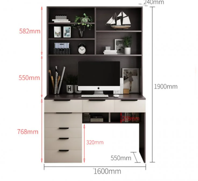 bàn làm việc gỗ công nghiệp