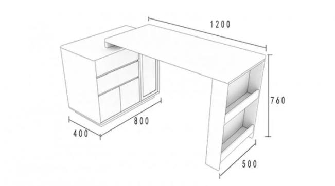bàn làm việc gỗ công nghiệp