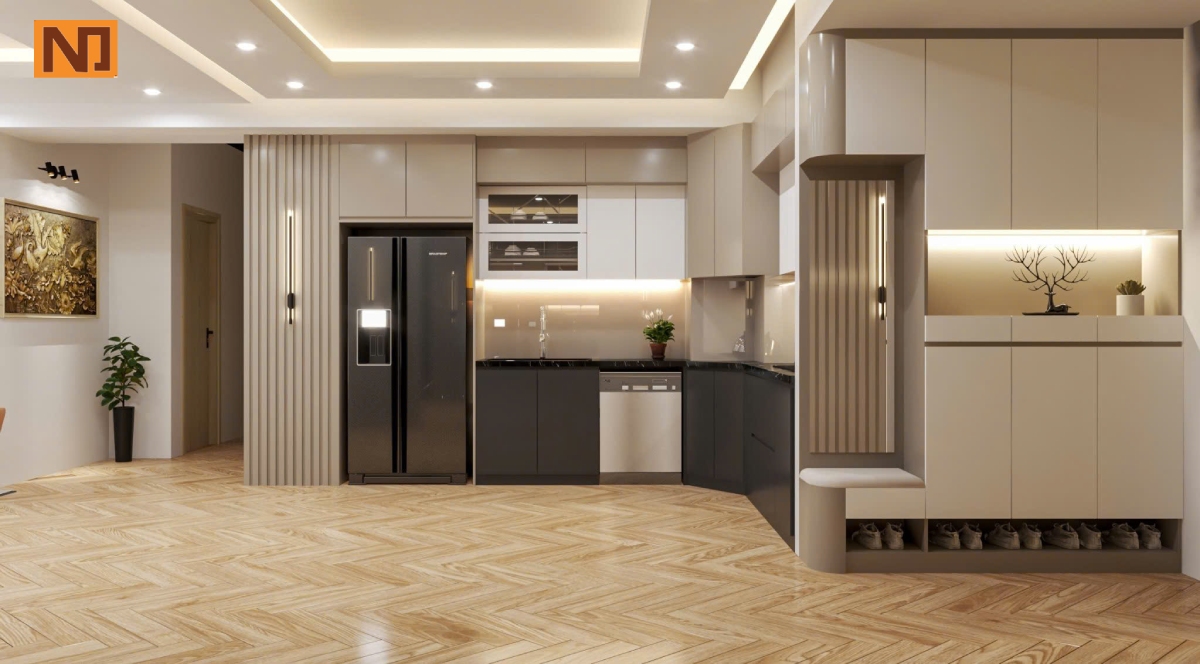 Khu vực bếp Công trình thực tế chị Hường Nguyễn Cơ Thạch Khu vực bếp Công trình thực tế chị Hường Nguyễn Cơ Thạch