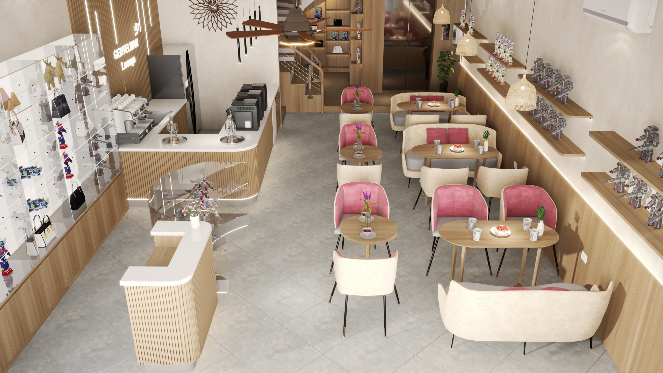 Thi công thực tế nội thất và cải tạo cho quán Cafe Nguyễn Chánh 4 Thi công thực tế nội thất và cải tạo cho quán Cafe Nguyễn Chánh 4