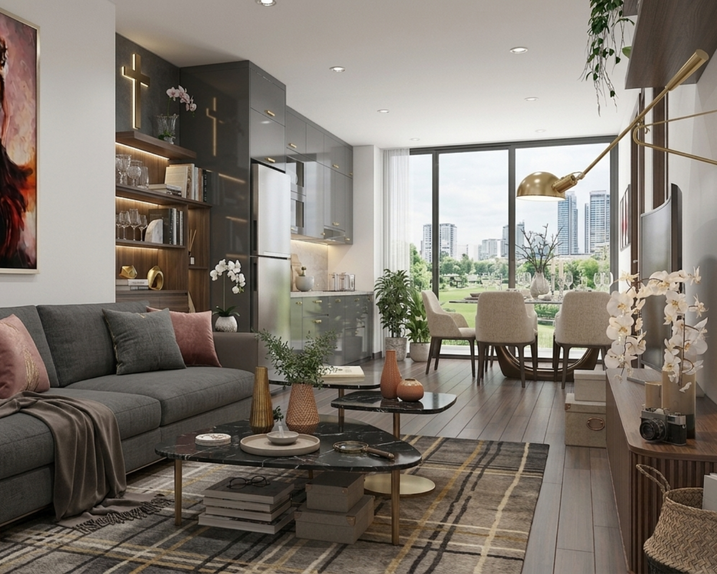 Thiết Kế Nội Thất Chung Cư Thăng Long Capital | 69m2 | Tối Giản | 2 Phòng Ngủ