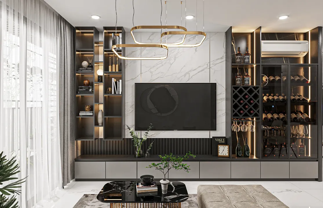 Thiết Kế Phòng Khách Hiện Đại Đẹp, Tiện Nghi Và Hợp Xu Hướng