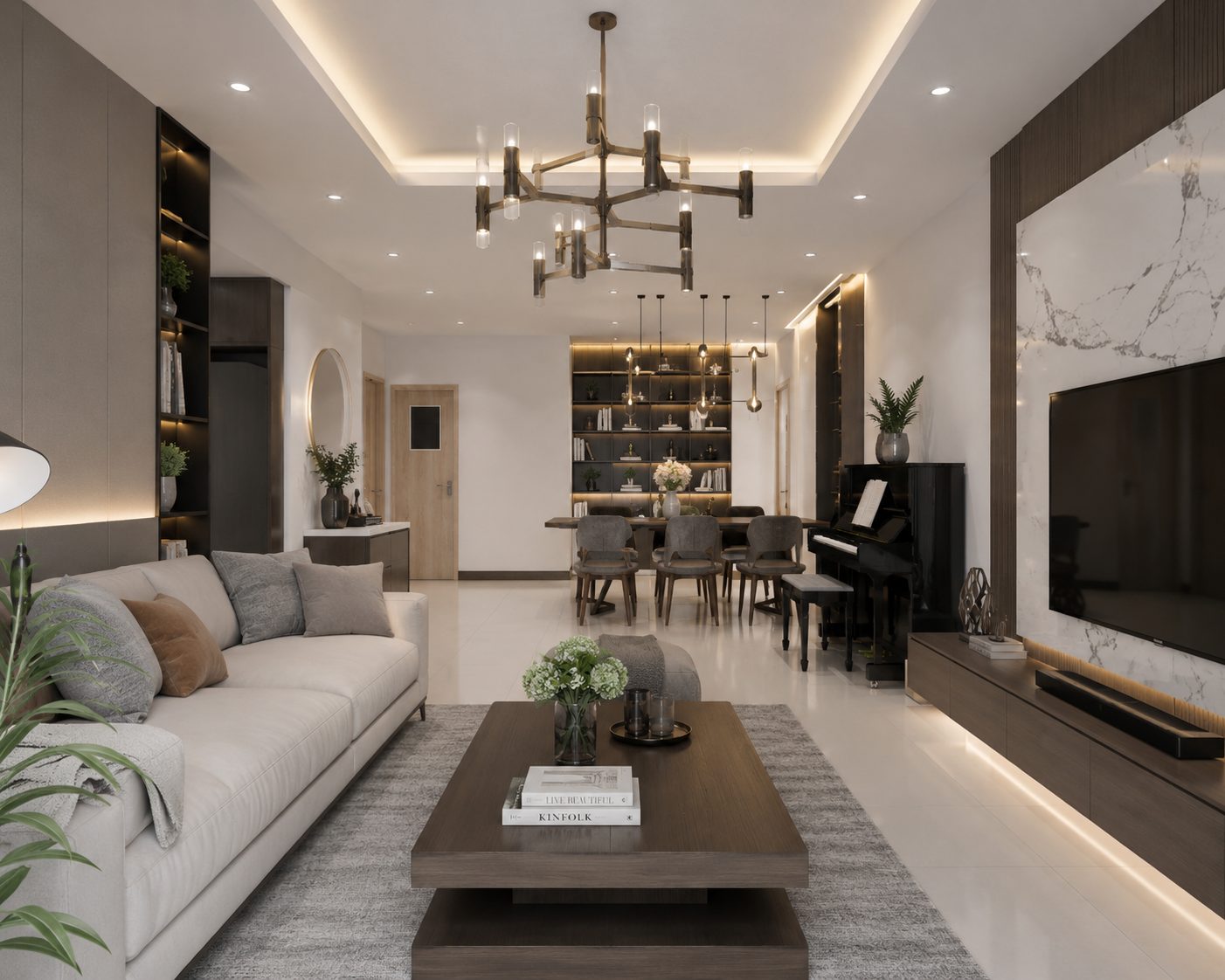 Thiết Kế Thi Công Căn Hộ The Terra An Hưng | 75m2 | Chị Thục | Hiện Đại | 90 Triệu