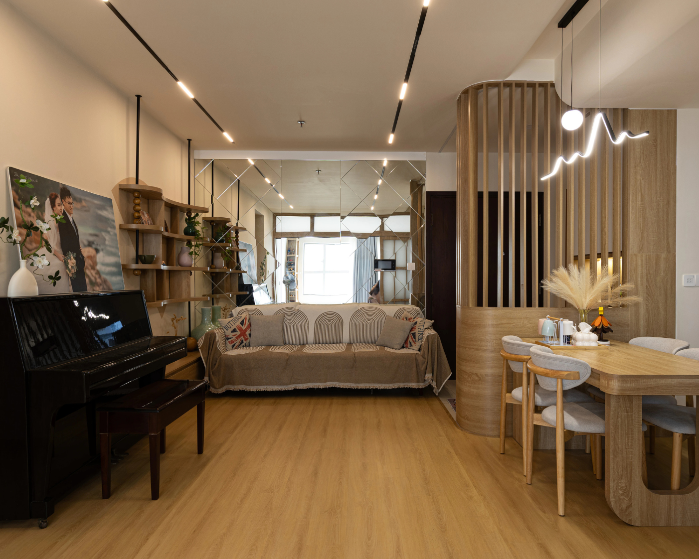 Nội Thất Căn Hộ Chung Cư Melody Residences 85m2 | Chị Hoa | Japandi | 2 Phòng Ngủ | 200 Triệu