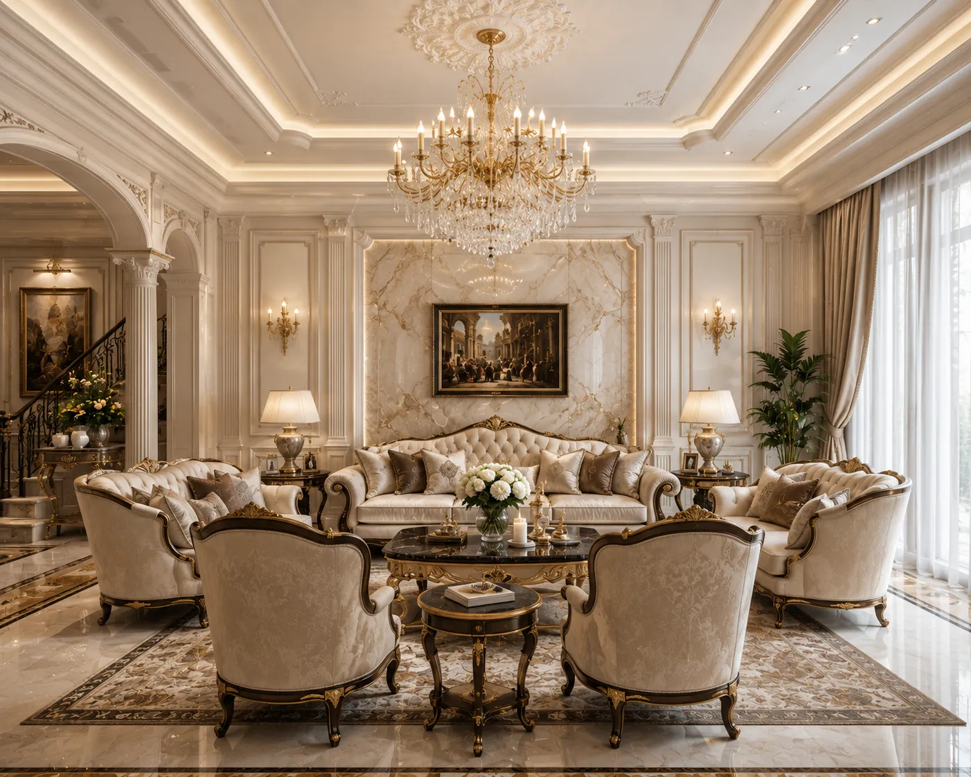 Thiết Kế Nội Thất Nhà Phố Geleximco Lê Trọng Tấn | 120m² | Tân Cổ Điển | Anh Tiến| Chi Phí 350 Triệu