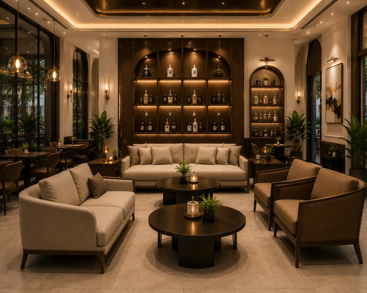 Thiết Kế Nội Thất Quán Mestic Coffee 90m² Phong Cách Luxury | Chị Loan | Chi Phí 100 Triệu