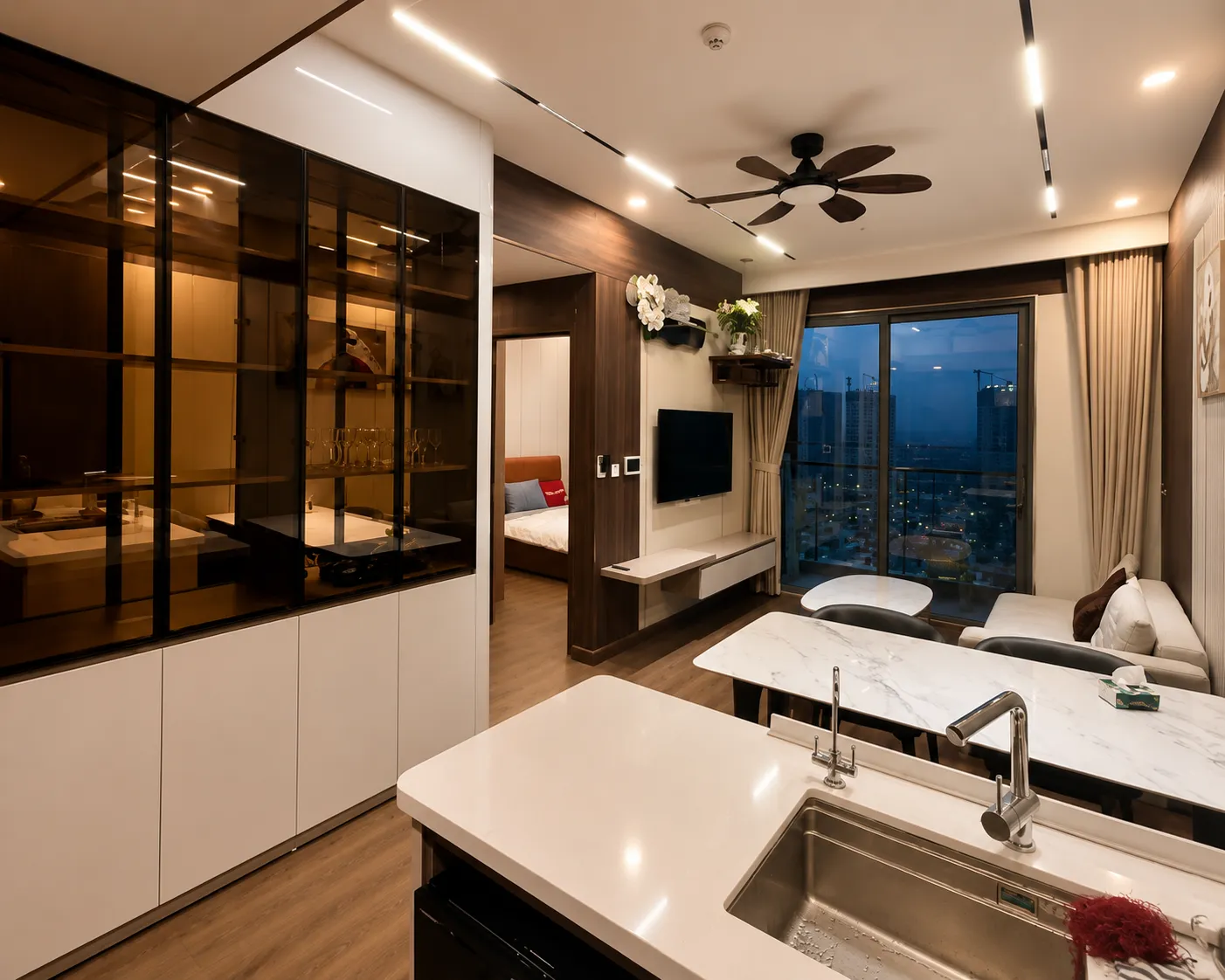 Thiết Kế Thi Công Nội Thất Căn Hộ Masteri Waterfront 85m2 Hiện Đại, Tiện Nghi