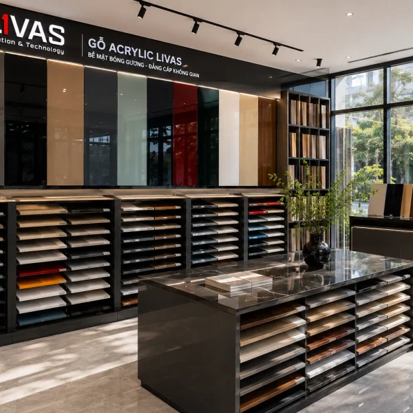 Gỗ Acrylic LIVAS - Vật Liệu Nội Thất Cao Cấp, Bóng Gương, Sang Trọng