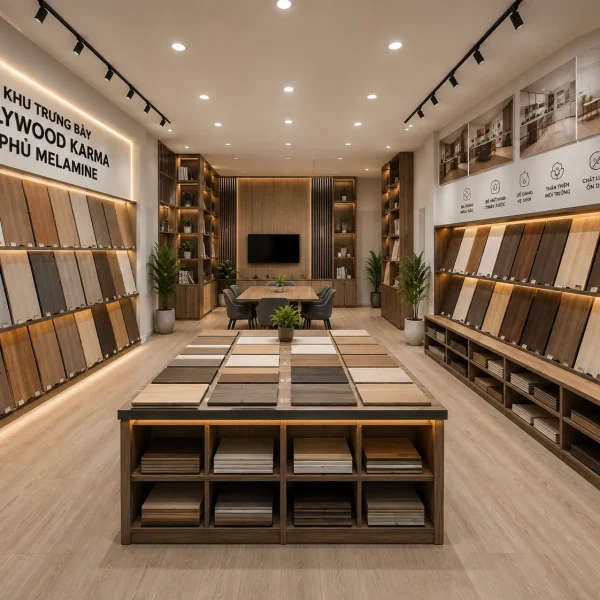 Plywood Karma Phủ Melamine – Giải Pháp Vật Liệu Nội Thất Cao Cấp 2026