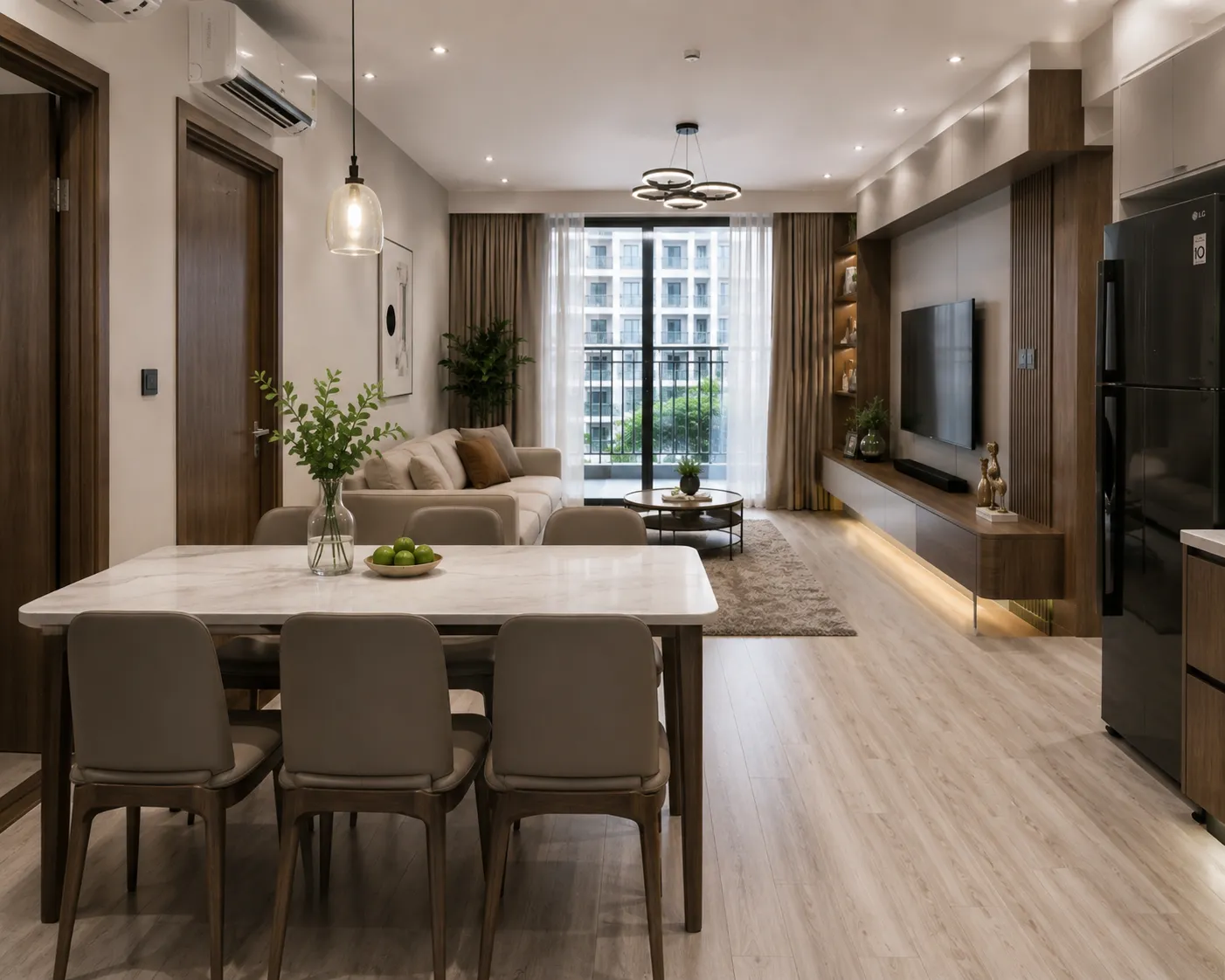 Hoàn Thiện Nội Thất Căn Hộ The Sapphire 64m² – Không Gian Hiện Đại Với Chi Phí 200 Triệu