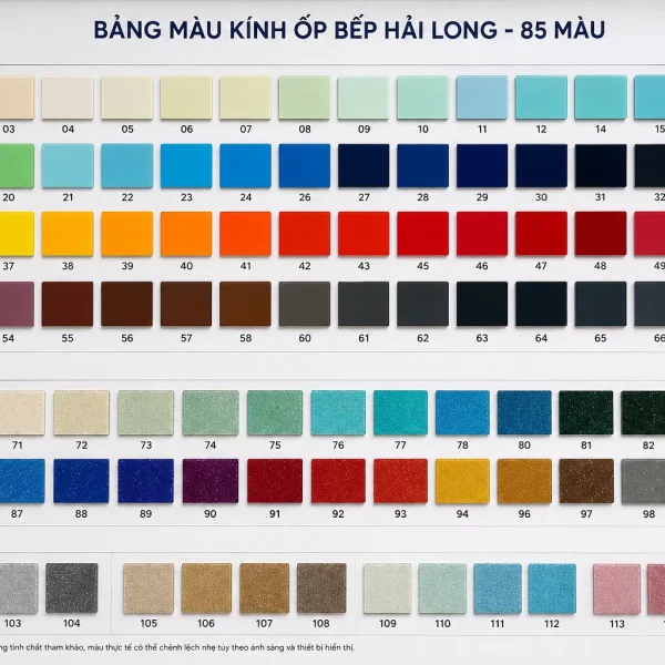 Kính Bếp Hải Long - Kính Ốp Bếp Cường Lực Đẹp, Hiện Đại